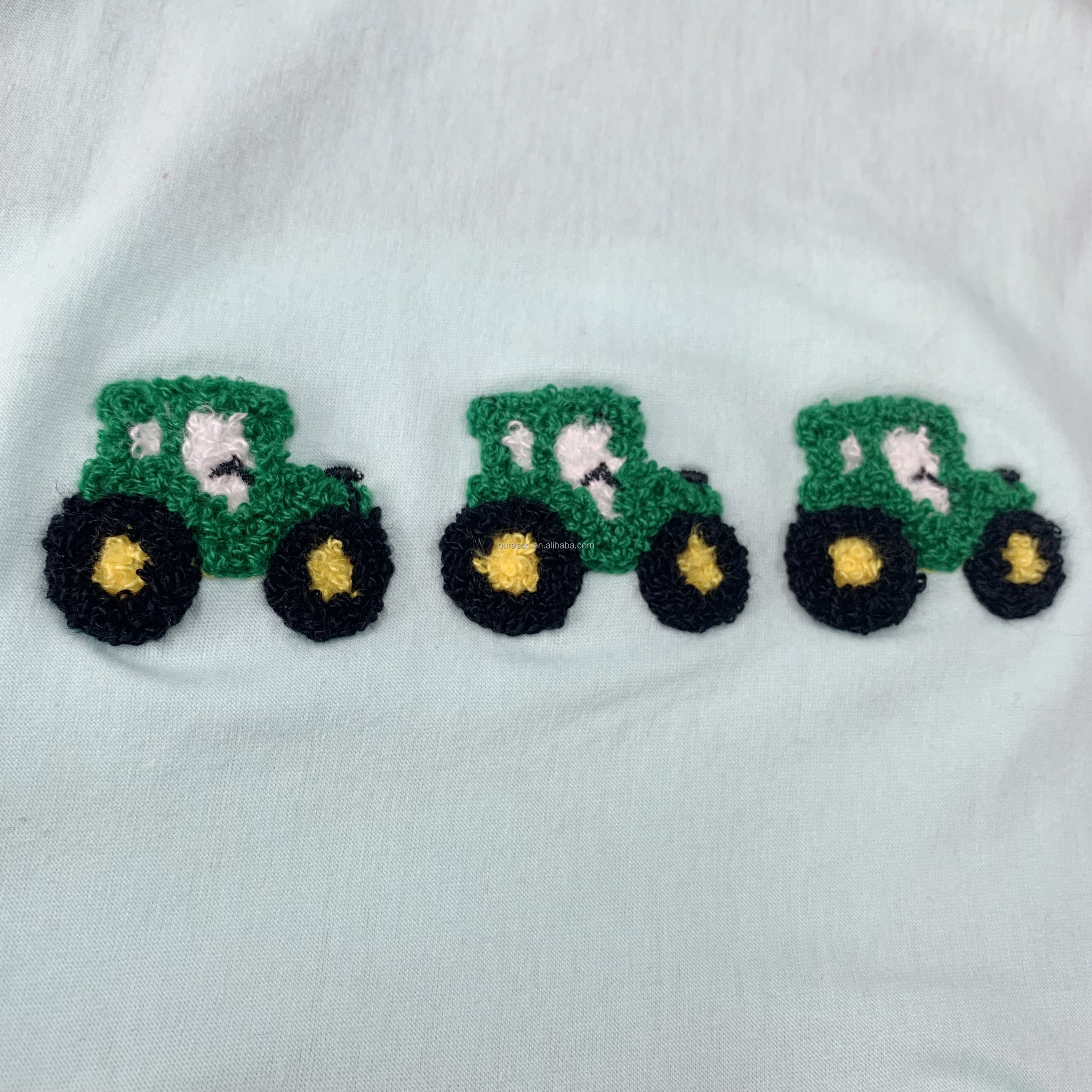 Customized Kids Christmas Matching outfits Wholesale French knot Mallard Duck Toddler Boys Cute Smocked Clothing sets