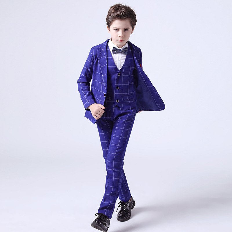2022 Cheap Price Summer Stripe Toddler Boys Clothing Sets Boys Formal Suits 3 Pieces Kids Suits Blazers