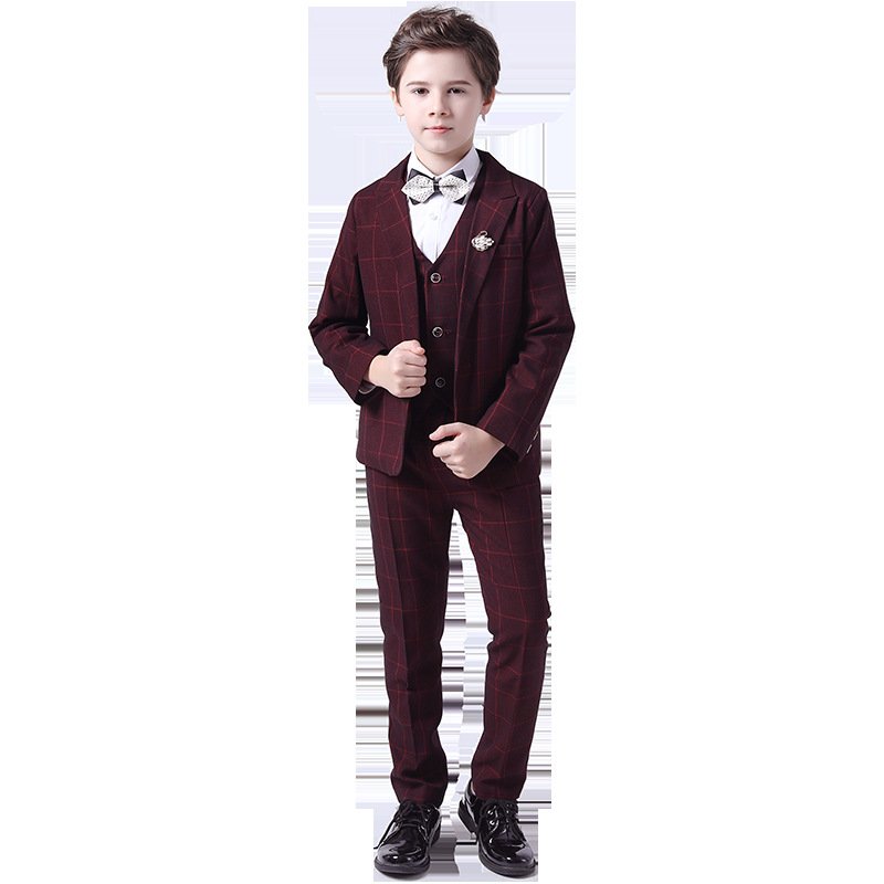2022 Cheap Price Summer Stripe Toddler Boys Clothing Sets Boys Formal Suits 3 Pieces Kids Suits Blazers