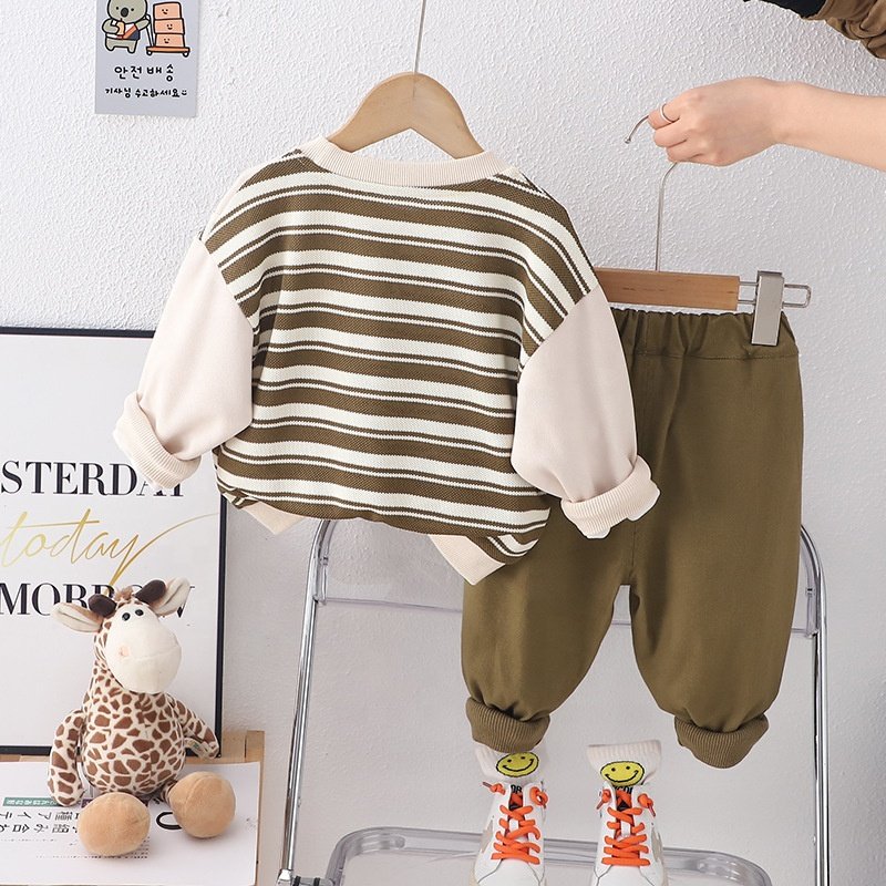 New style autumn Boys clothing sets fashion two-piece set kid tracksuit baby clothing wholesale