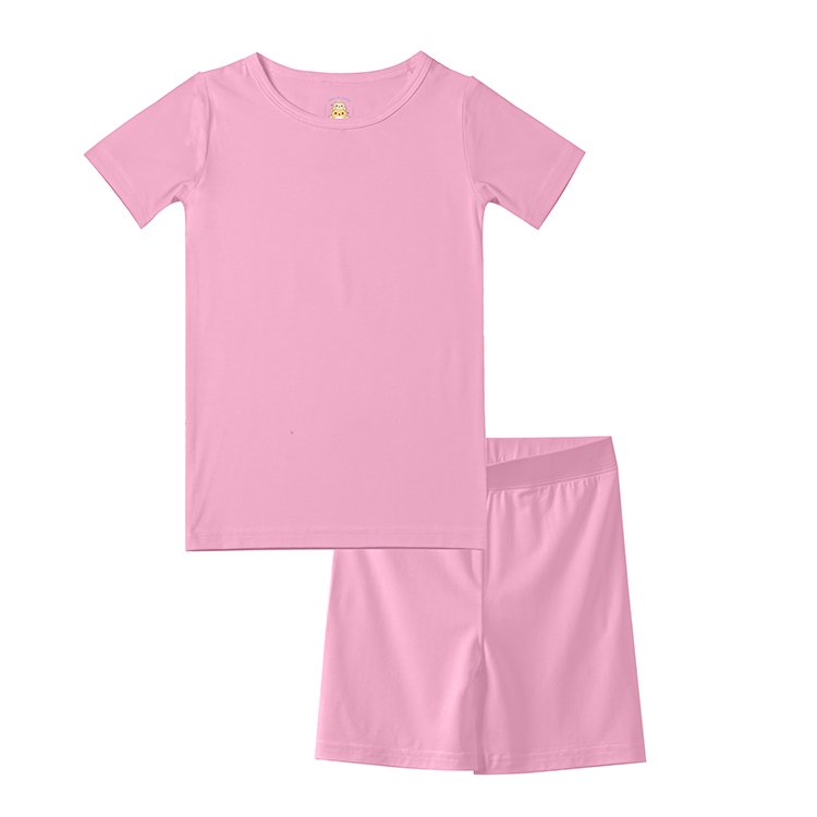 Lvkiss Custom Kids Clothing Toddler Girls Boys Short Sets Waffle Cotton Baby Clothing Sets Summer Clothes