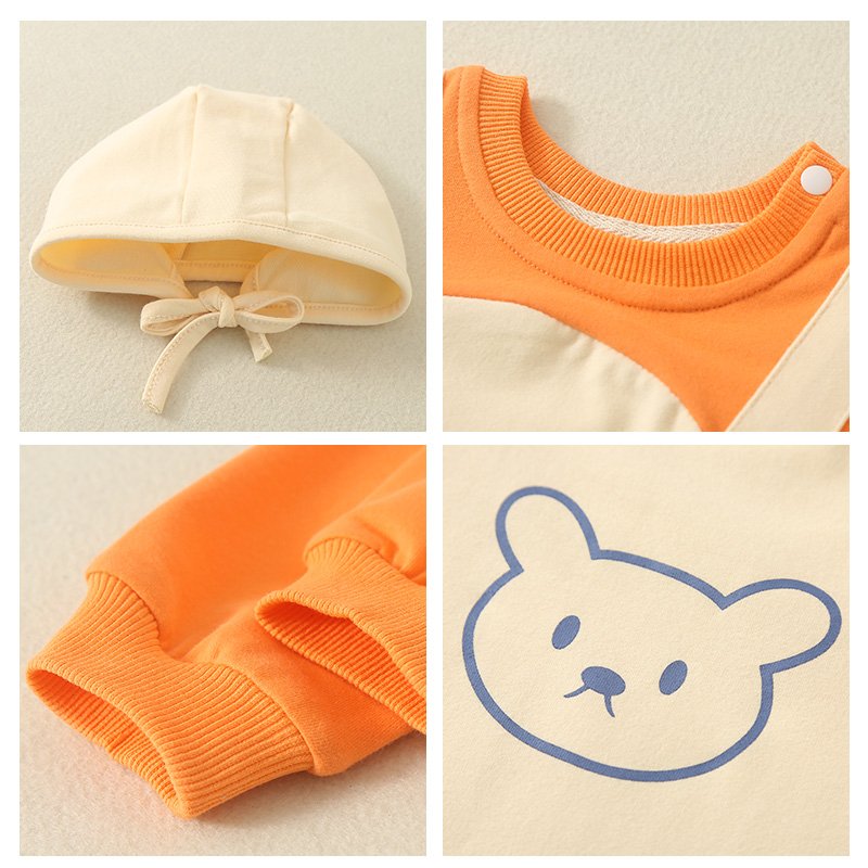Pure Cotton Casual Baby Clothing Sets Boys Single-Layer Class Outfit Spring Autumn Crawling Clothes One-Piece Two-Piece Styles