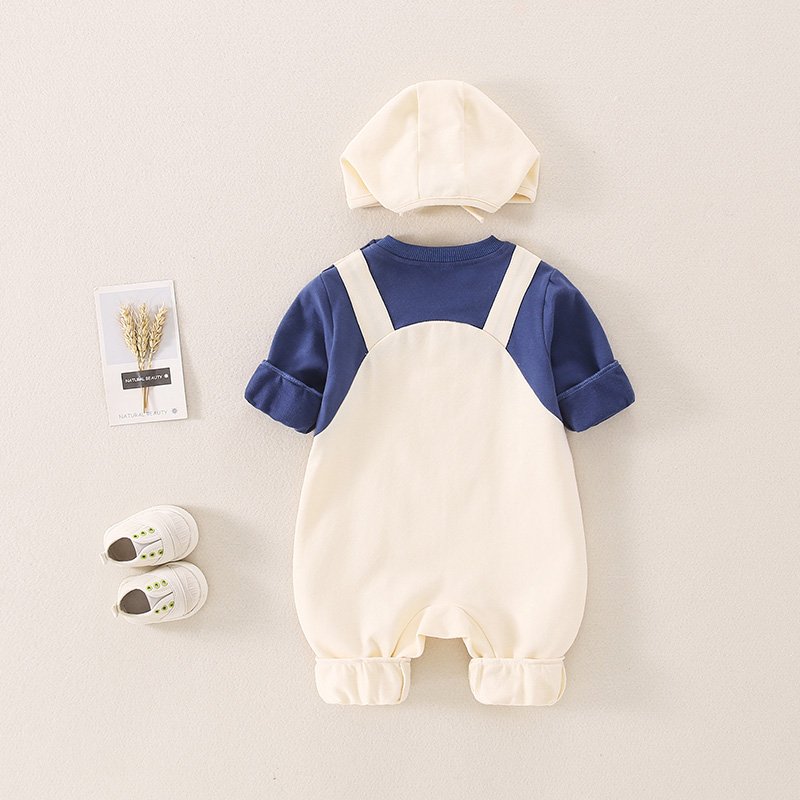 Pure Cotton Casual Baby Clothing Sets Boys Single-Layer Class Outfit Spring Autumn Crawling Clothes One-Piece Two-Piece Styles