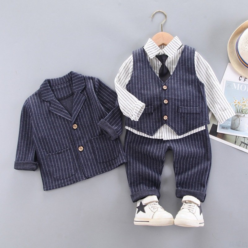 Autumn Suit Toddler Boys Clothing sets Kids Boy Coats Clothes Long Sleeved Jacket Trousers Kids Toddler Baby Boys Set 1 to 5Y