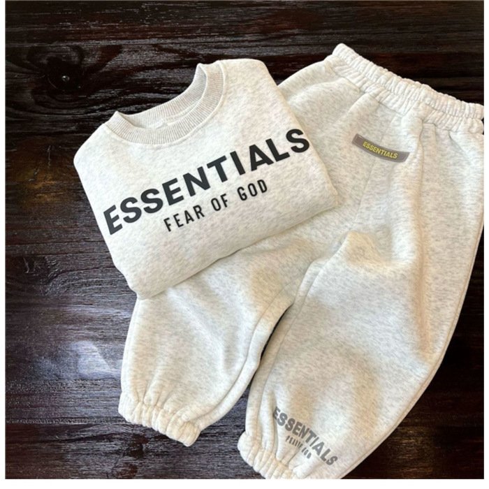 Boys clothing sets fall New promotion Minimalist letter print soft fabric casual Two piece set of children's sports hoodies
