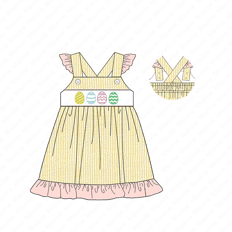Wholesale kids applique outfits Easter eggs embroidery boys clothing sets custom style color applique kids Easter clothing