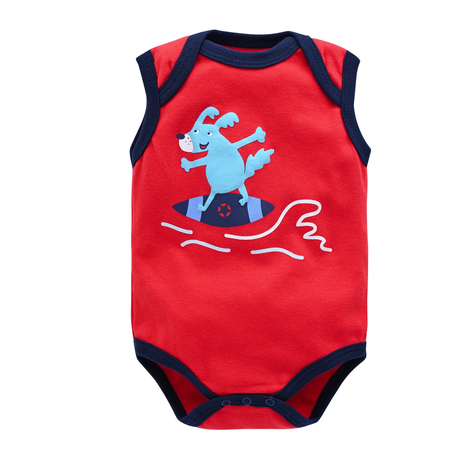 Baby clothing sets boys high-quality summer surf dog printing romper shorts hats kids clothing baby boy clothing sets