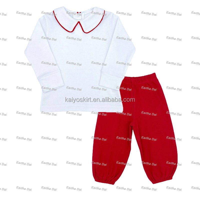 wholesale baby boy clothes cotton two pieces pants sets spring custom logo children's clothing boy