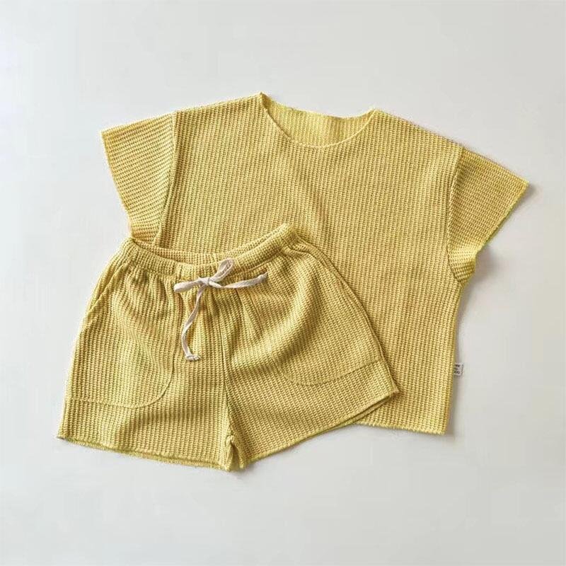 Custom Label New short sleeve kids clothing set baby boy clothes 2 to 3 year boy suit boy cloths for summer 2023