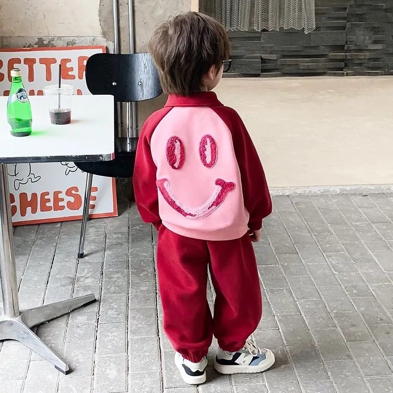 2024 New Autumn Children Clothes Sets Boys Long Sleeve Sweatshirt Sets Children Fashion Leisure Suit Boys Two-Piece Set