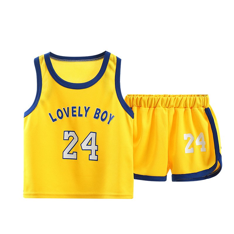 Children's basketball clothes Thin casual sports boys' suit Summer children's sports fast dry clothes boy clothing set