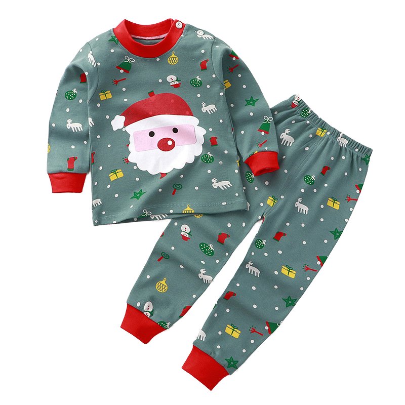 Children's underwear set girls baby cotton autumn clothes long pants boys 0-6 years old warm children's clothing