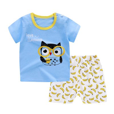 2021 Hot Sale Summer Children's Clothing Sets 100 Different Design Baby Boy Clothing Sets 2pcs T-shirt kids clothes