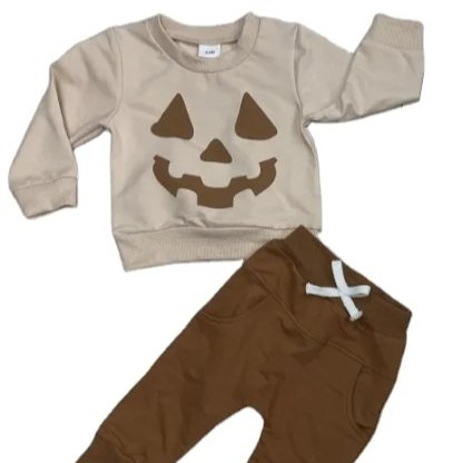 New Halloween Printed Sweatshirt Suit, Wholesale Customized High Quality Sweatshirt Suit Boys Clothing Sets