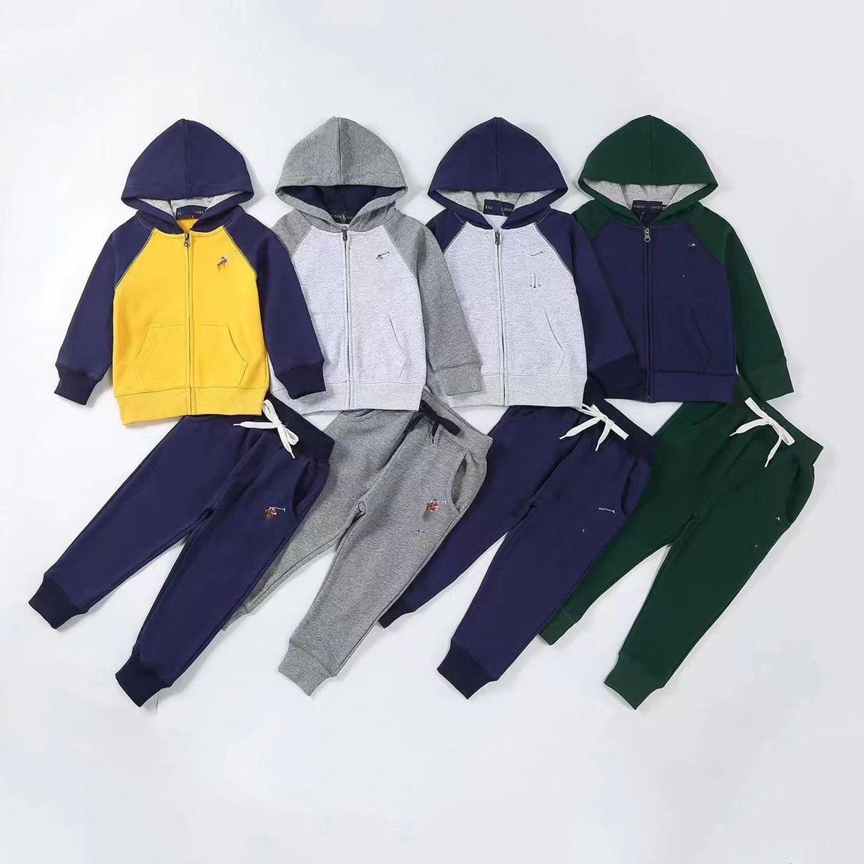 New Trendy Young Children Wear Boys 2 Piece Sets Boy Hoodie Boys Clothing Sets Print Jogger Pants Children'S Clothing Sets