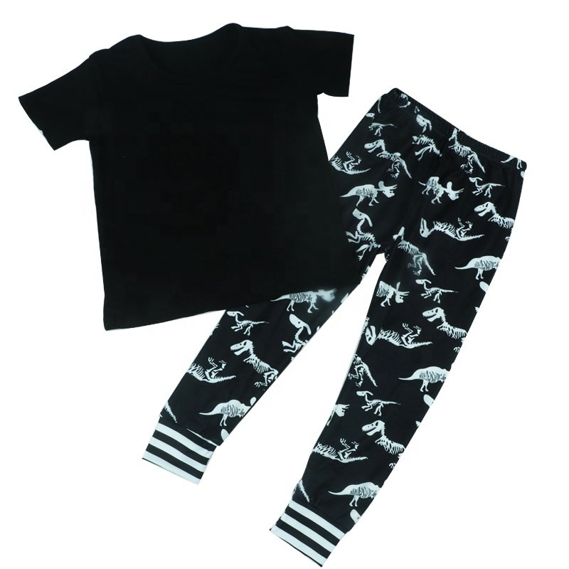 2024 Summer Wholesale Kids Clothes Free Shipping 2 to 3 Year Old Organic Baby Boy Customized Logo Casual Halloween Clothes
