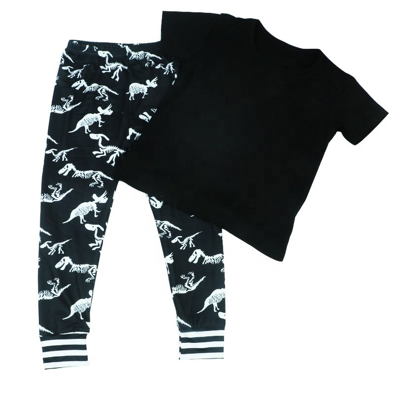 2024 Summer Wholesale Kids Clothes Free Shipping 2 to 3 Year Old Organic Baby Boy Customized Logo Casual Halloween Clothes