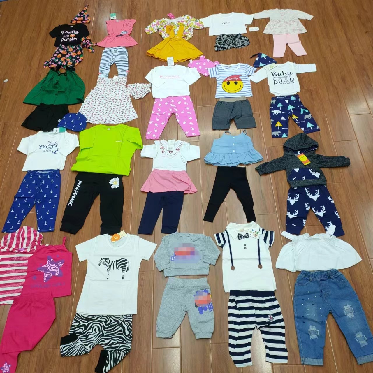 overstock Wholesale baby kids cotton colorful girls boys clothing sets baby kids set clothes suit