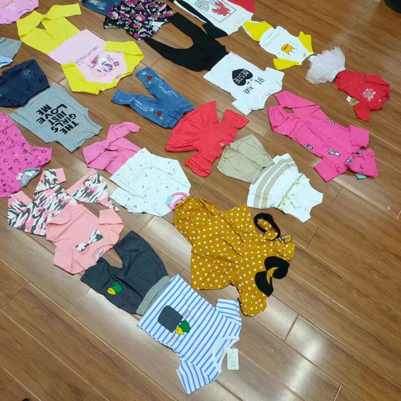 overstock Wholesale baby kids cotton colorful girls boys clothing sets baby kids set clothes suit