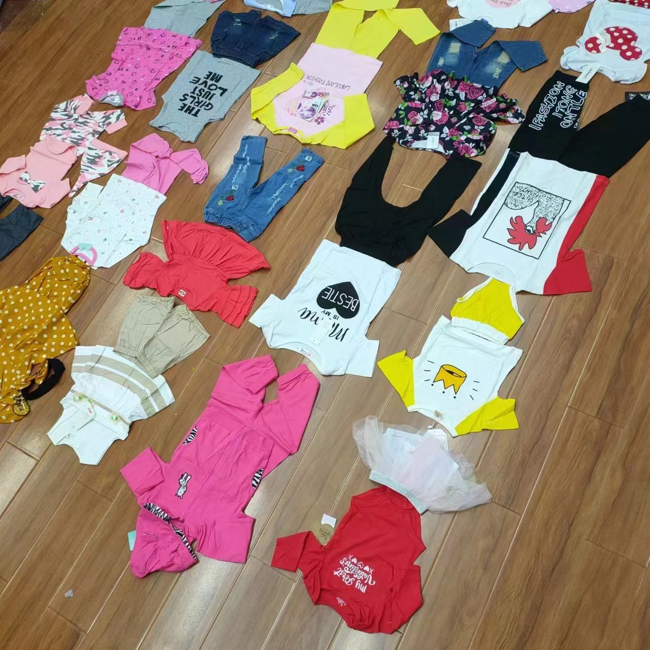 overstock Wholesale baby kids cotton colorful girls boys clothing sets baby kids set clothes suit