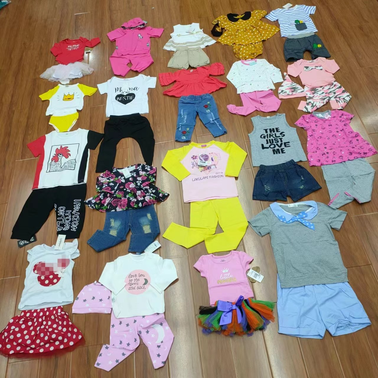 overstock Wholesale baby kids cotton colorful girls boys clothing sets baby kids set clothes suit