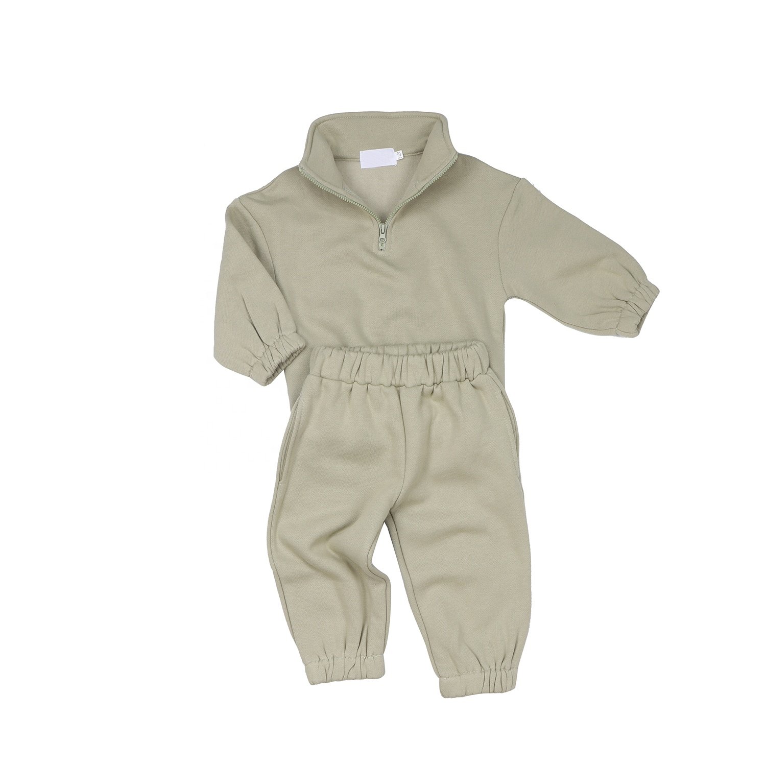 Custom Cotton Kids Sweatshirt Set Casual Kids Jogger Set Long Sleeves Baby Clothing Autumn Winter Sustainable Baby Boy Clothes