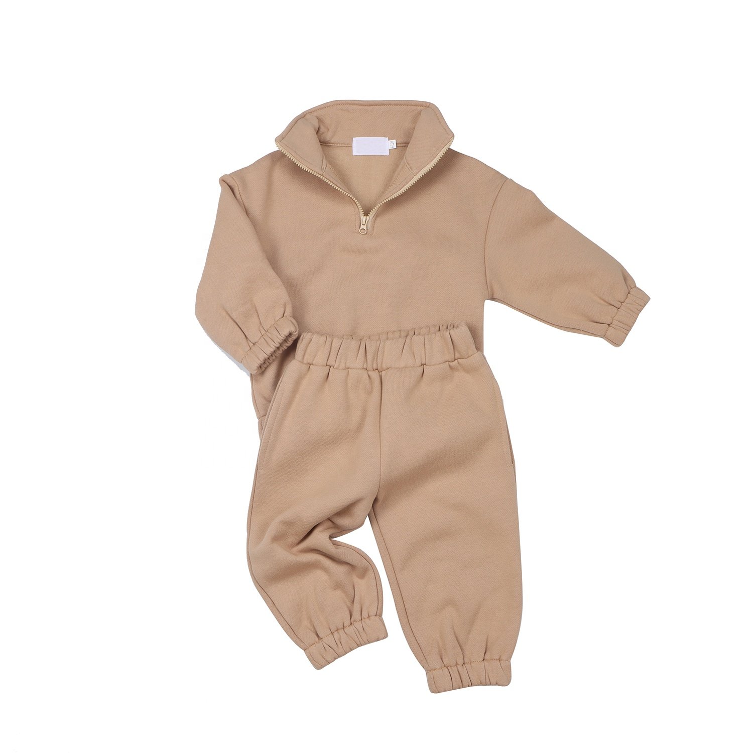 Custom Cotton Kids Sweatshirt Set Casual Kids Jogger Set Long Sleeves Baby Clothing Autumn Winter Sustainable Baby Boy Clothes