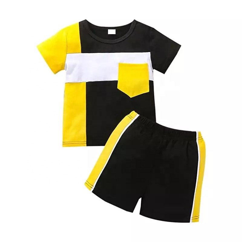 OEM High-End Custom Cotton Summer T-Shirt and Shorts Set for Kids Boys and Girls Lovely Formal Style with Gift Box Wholesale