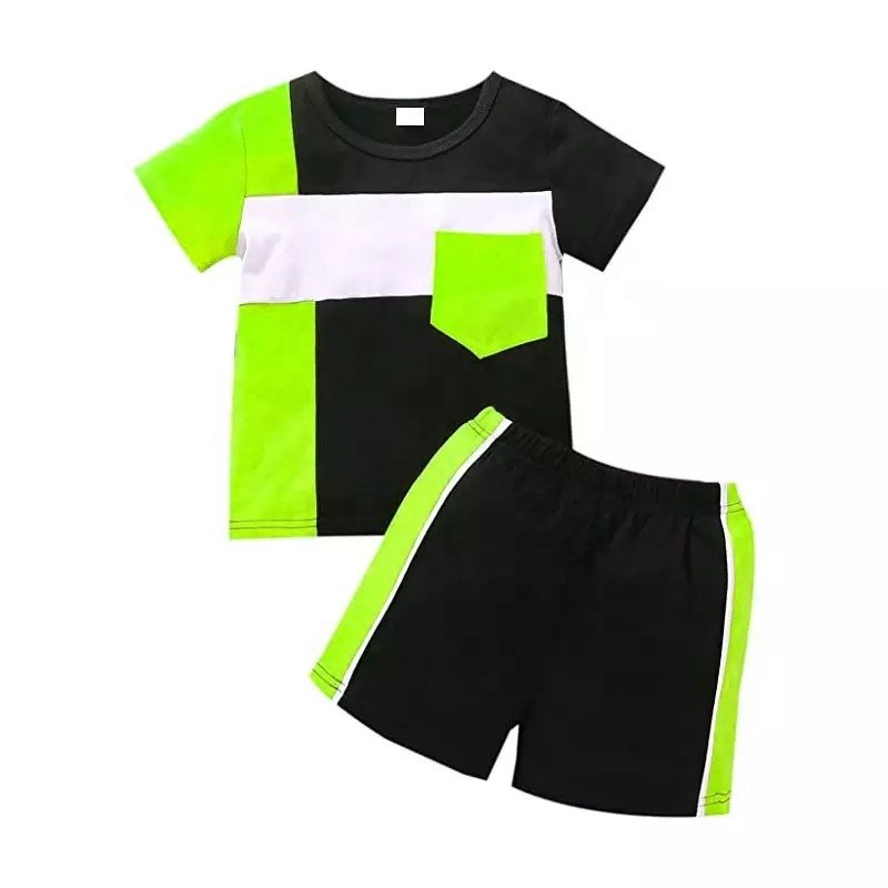 OEM High-End Custom Cotton Summer T-Shirt and Shorts Set for Kids Boys and Girls Lovely Formal Style with Gift Box Wholesale