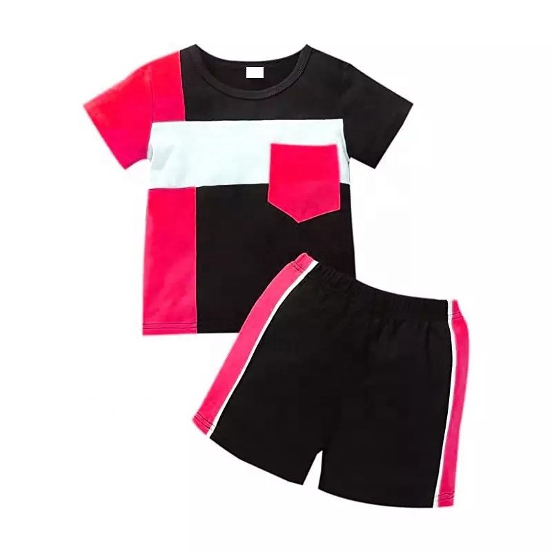 OEM High-End Custom Cotton Summer T-Shirt and Shorts Set for Kids Boys and Girls Lovely Formal Style with Gift Box Wholesale