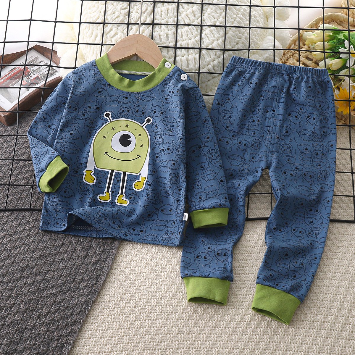 Wholesale of Children's Autumn New Cotton Warm Underwear Set