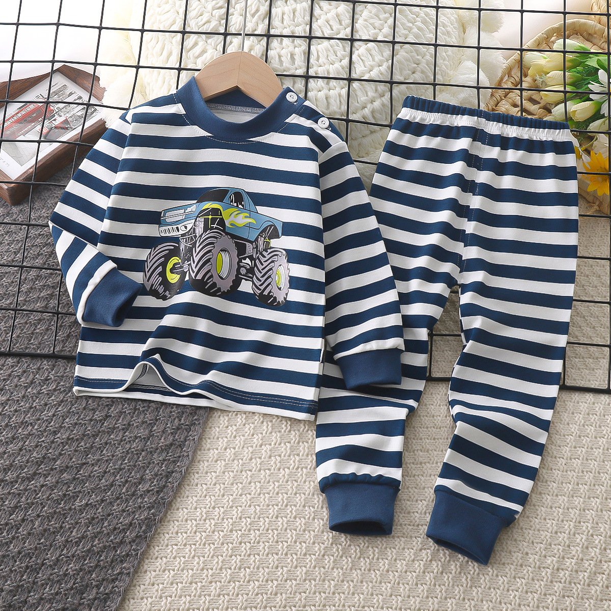 Wholesale of Children's Autumn New Cotton Warm Underwear Set