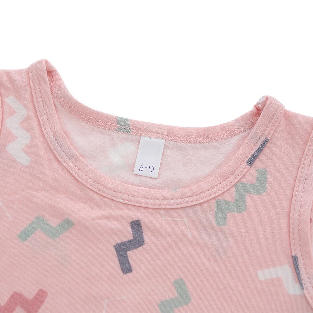 Hot Sale High Quality Wholesale custom 100% cotton Breathable New Design summer short sleeves baby clothing sets