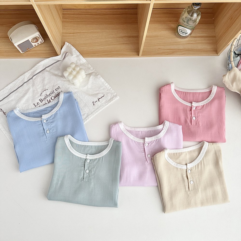 Purorigin 2024 custom competitive price kids apparel soft ropa de ninos kids summer short sleeve rash guard kids clothing set