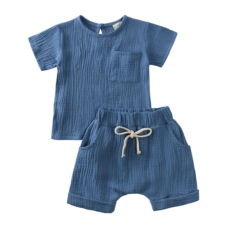 Kids Clothes Set Baby Boy Girl Top + Shorts Summer Children Clothing