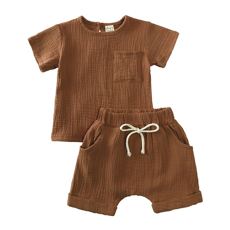Kids Clothes Set Baby Boy Girl Top + Shorts Summer Children Clothing