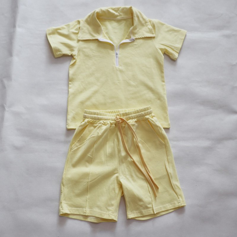 little boy clothes 6-12 years kids shirts with shorts 2 pcs clothing boy and girls summer suits designer children sets