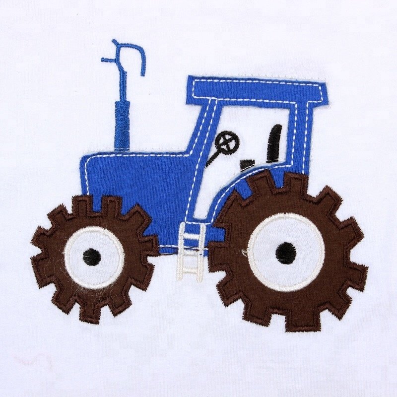 Wholesale Children Clothes Boutique Appliqued Boy Clothing Set