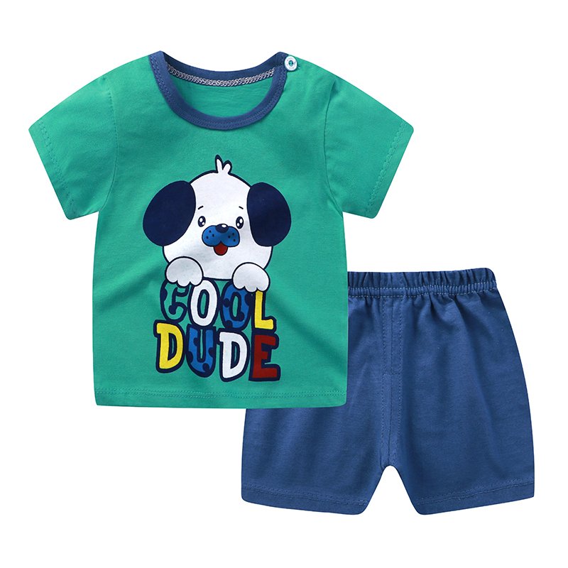 Newborn Baby Pajamas Sets Waffle Summer Cotton Clothing Boys Girls Outfits 2 Pieces Kids Clothing Sets