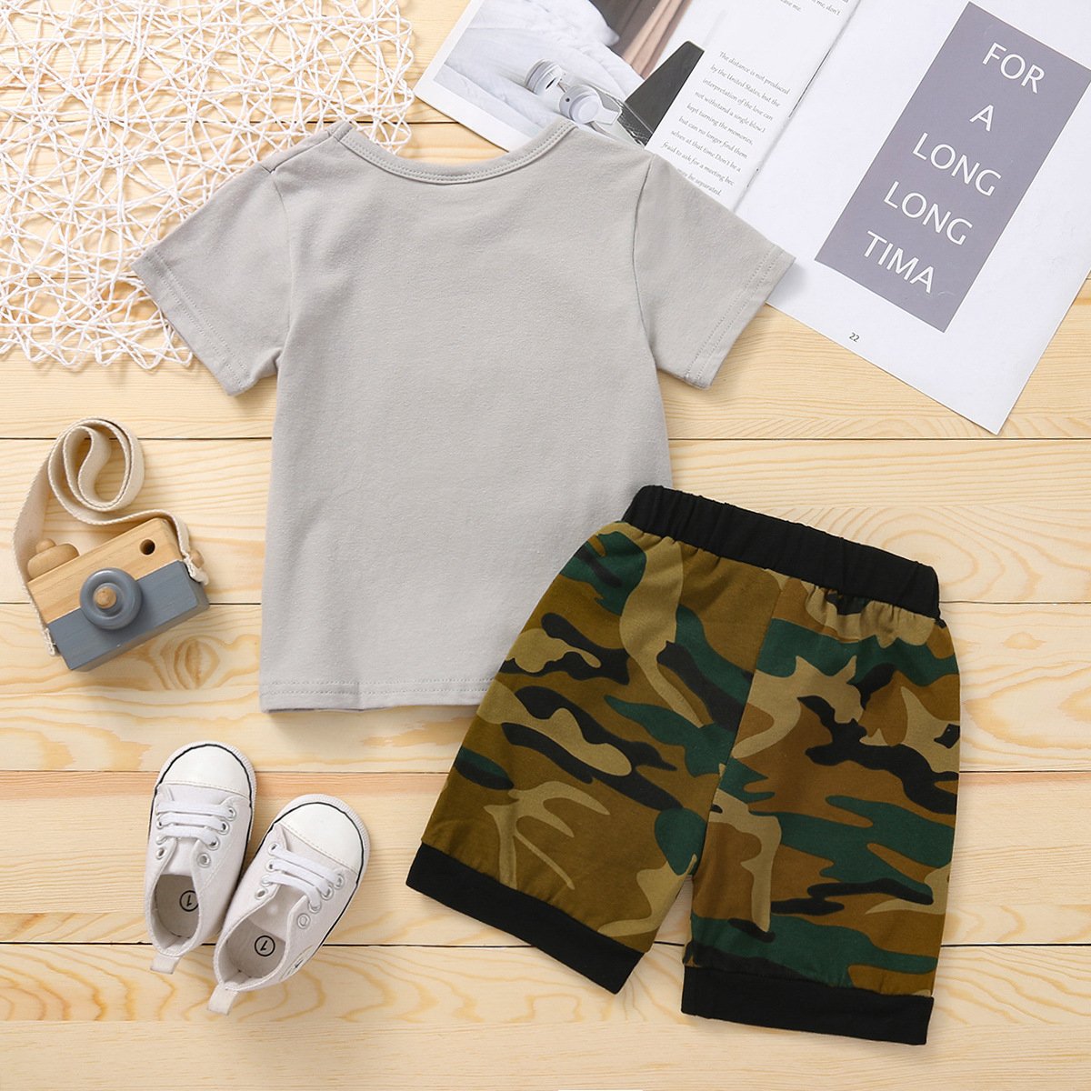 New Fashion Trendy Kids Clothing Sets for Summer Casual Style 100% Cotton Printed for 1to 4 Years Boy