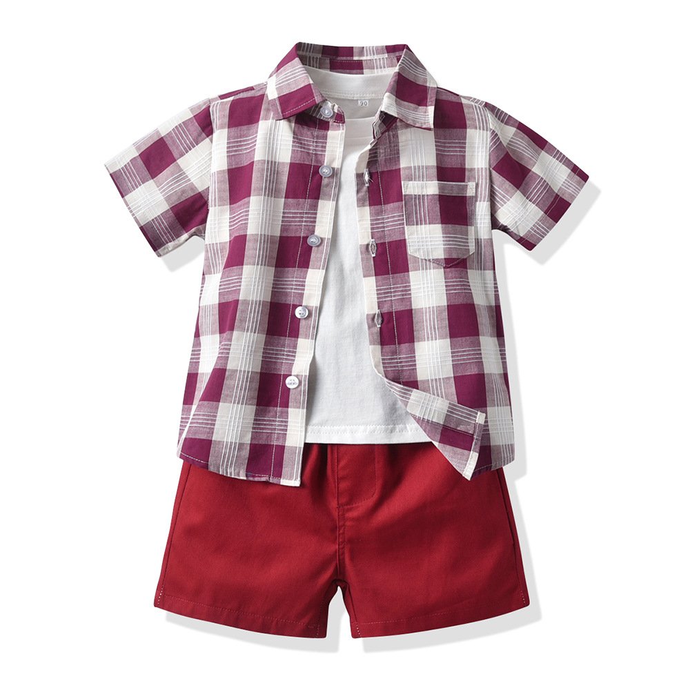 Children's Clothes Party Suit Summer Boy Clothes 3PCS Clothes Children Boy Clothing sets
