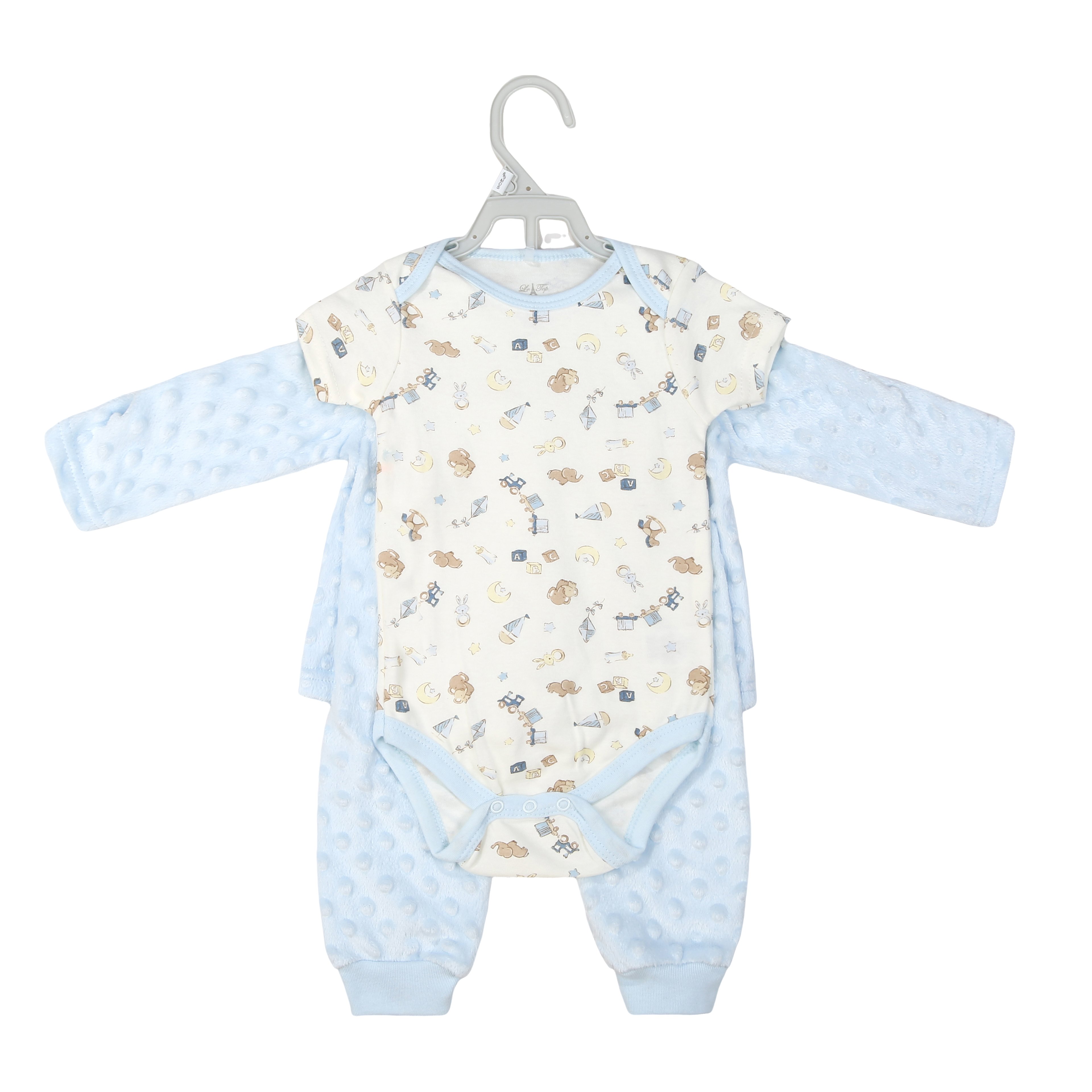 Wholesale 4-Piece Infant Toddlers Clothing Suit Long Sleeve Baby Coat Pants Set Best Selling Baby Clothes