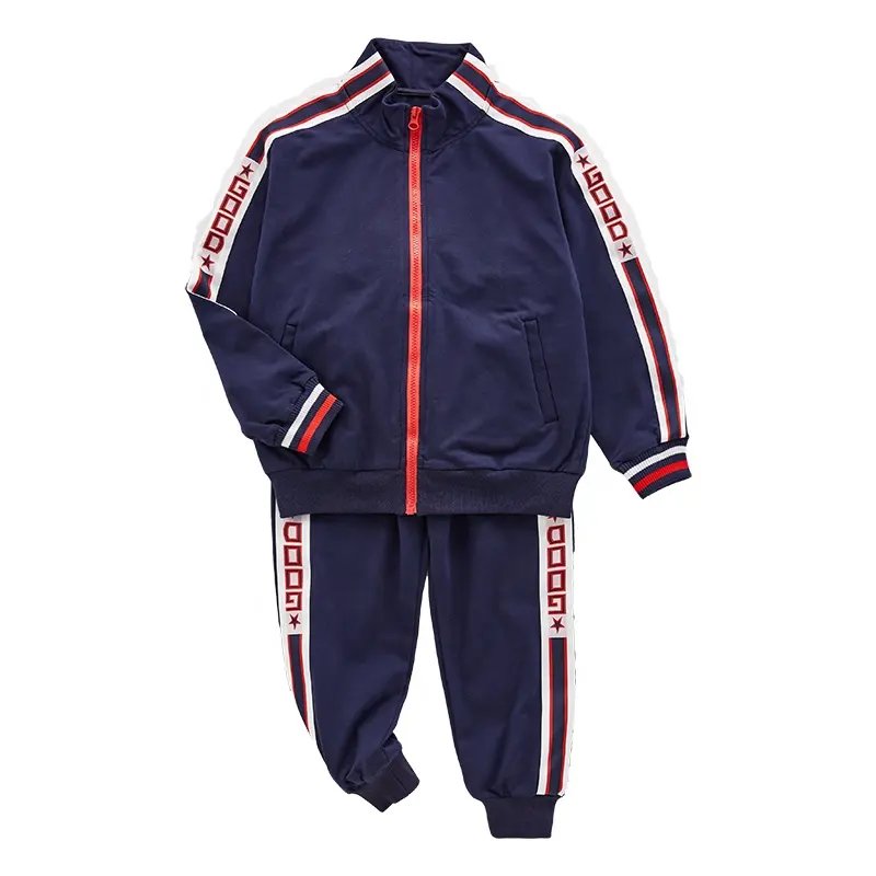 Hot Selling custom cotton Autumn boys Outdoor Jogger tracksuits