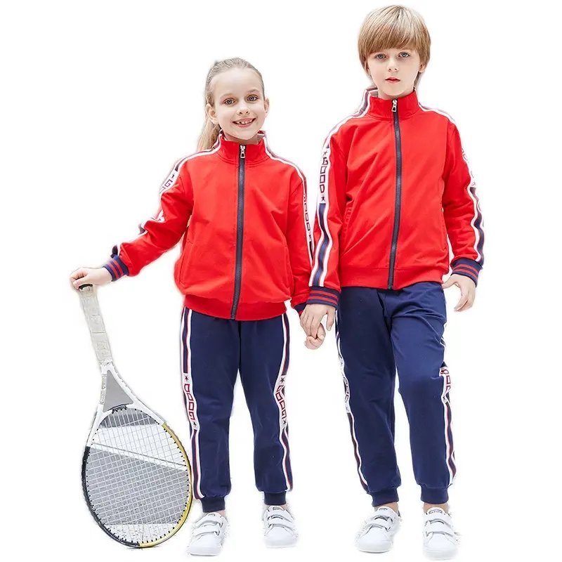 Hot Selling custom cotton Autumn boys Outdoor Jogger tracksuits