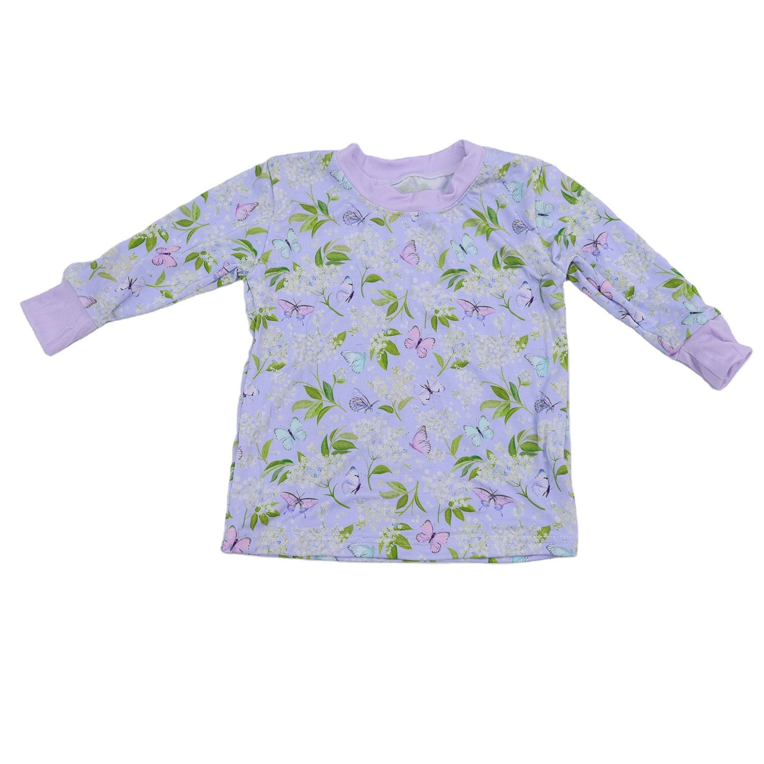 Qingli OEM Custom Kid Baby Toddler Long Sleeve Pants 95% bamboo 5% Spandex Children baby Outfit Pjs Pajamas Clothing Sets