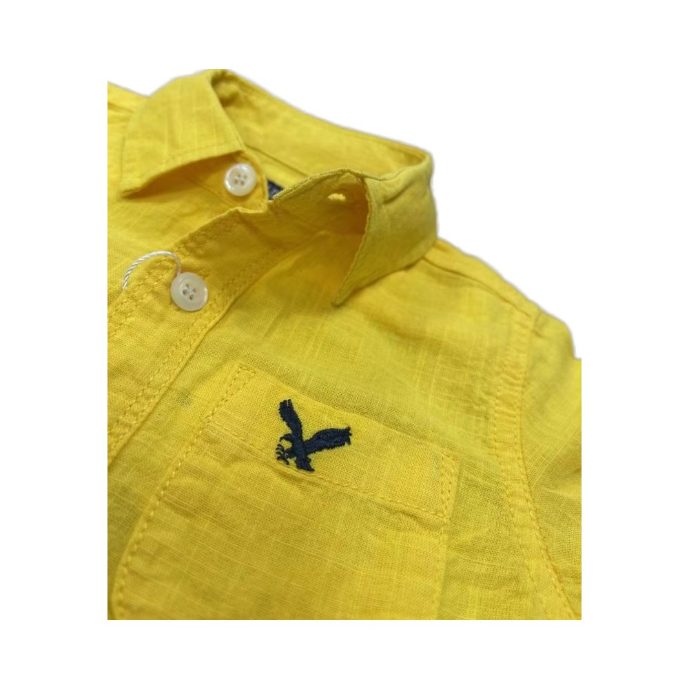 Summer baby boys clothing sets cotton and linen solid shirt short sleeve shorts two piece kids shirt suit for Toddler Baby