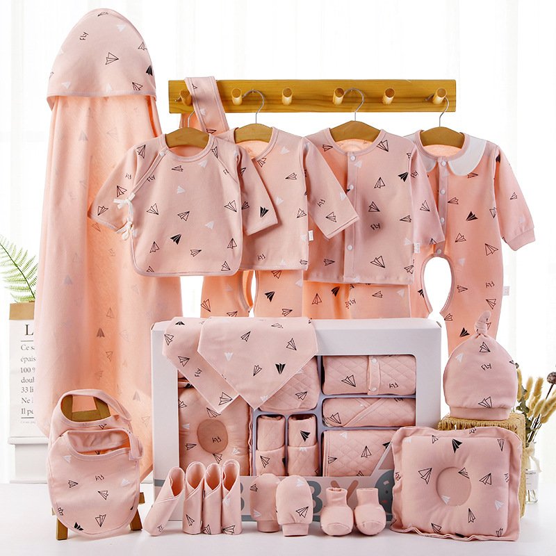 Wholesale 22pcs Baby Sleepwear Gift Set Newborn Babies Cotton Printed Baby Clothing Sets For Four Season