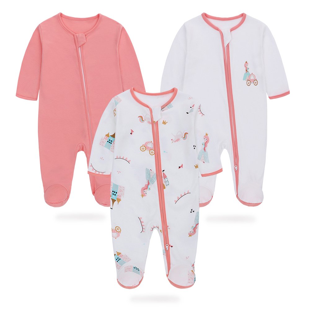 Wholesale Baby Clothes Sets 100% Cotton Printed Baby rompers Boys and GIrls kids clothing foot Anti slip Design baby onesies