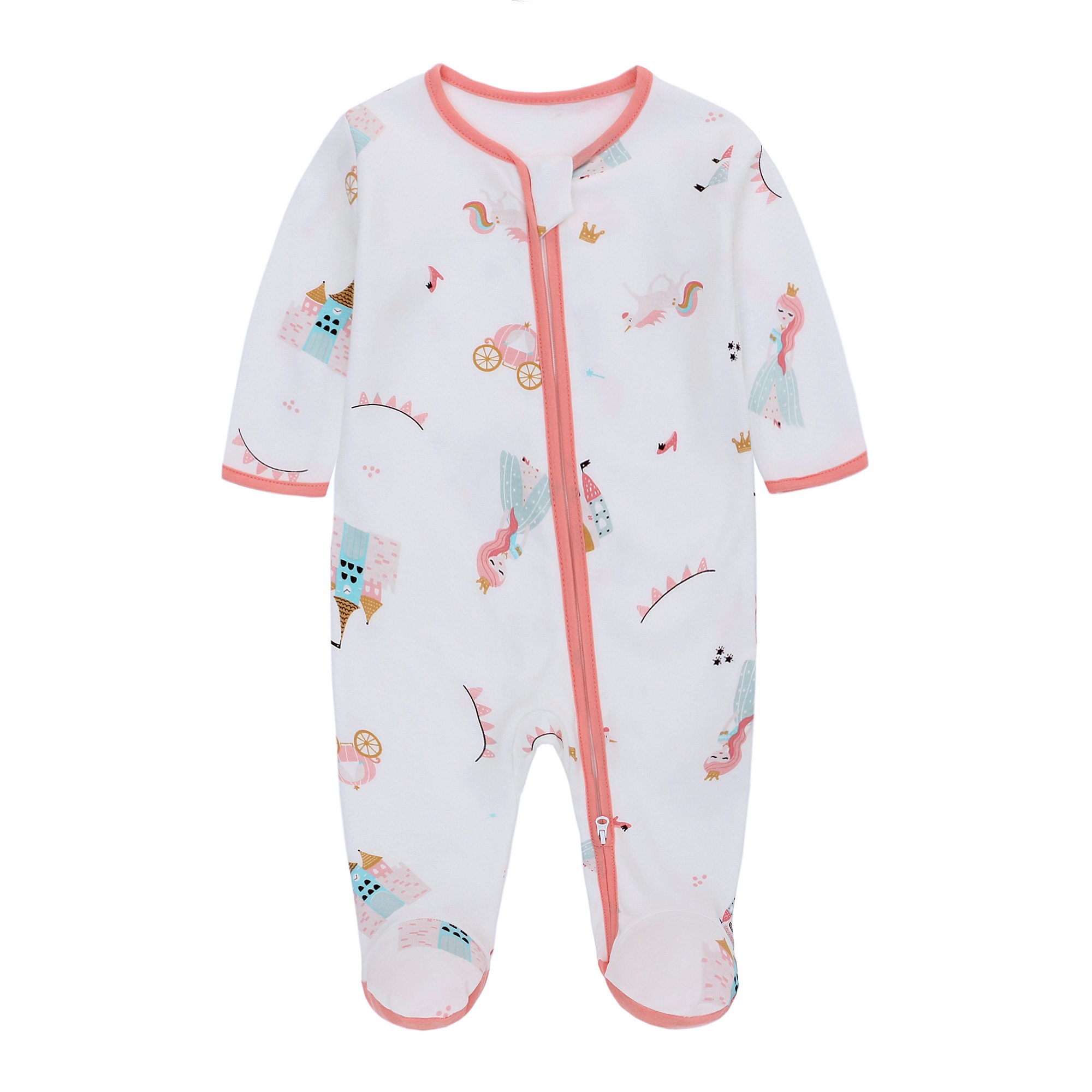 Wholesale Baby Clothes Sets 100% Cotton Printed Baby rompers Boys and GIrls kids clothing foot Anti slip Design baby onesies