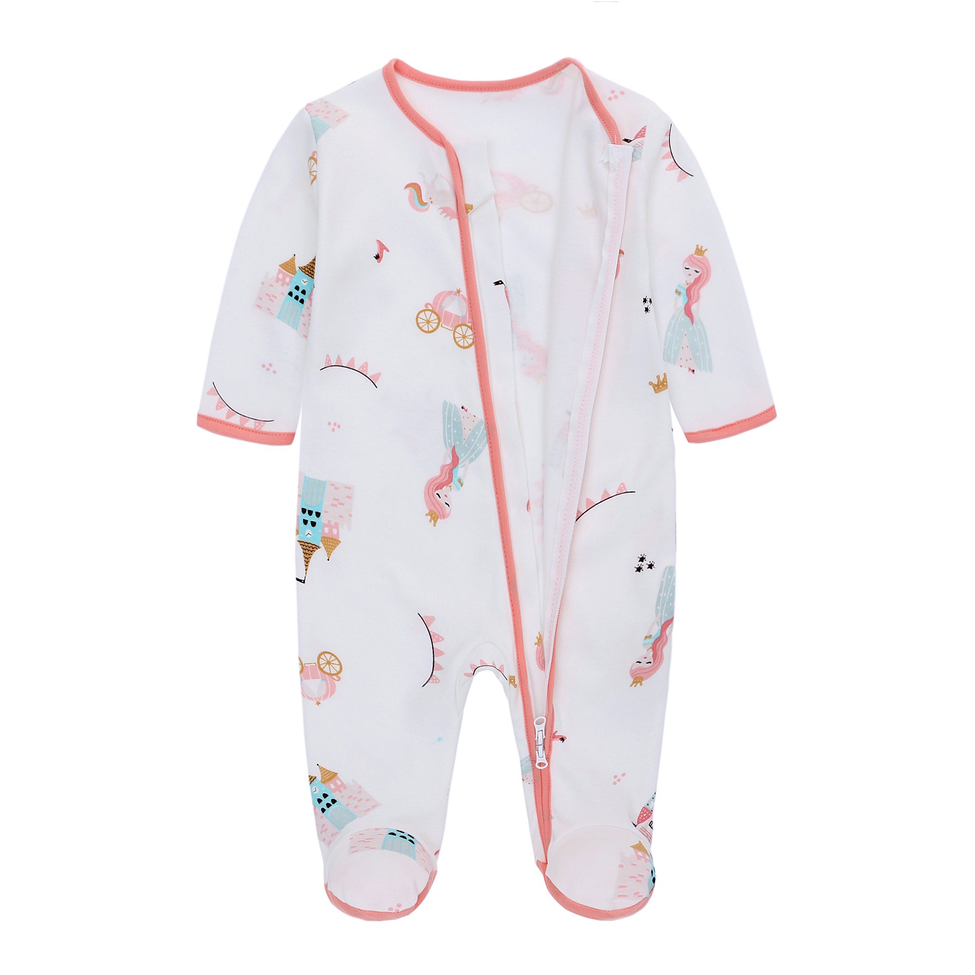 Wholesale Baby Clothes Sets 100% Cotton Printed Baby rompers Boys and GIrls kids clothing foot Anti slip Design baby onesies